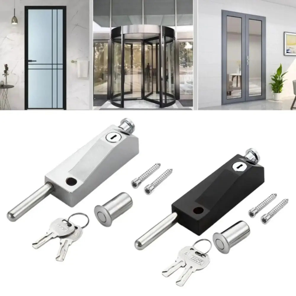 Revolving Lock Aluminum Alloy Framed Door Lock Double Door Lock Revolving Lock Floor ...