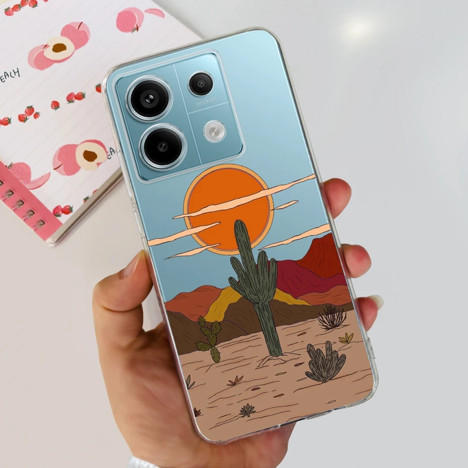 New Fashion Painted Clear Silicone Soft TPU Phone Case for Xiaomi Poco X6 Pro 5G
