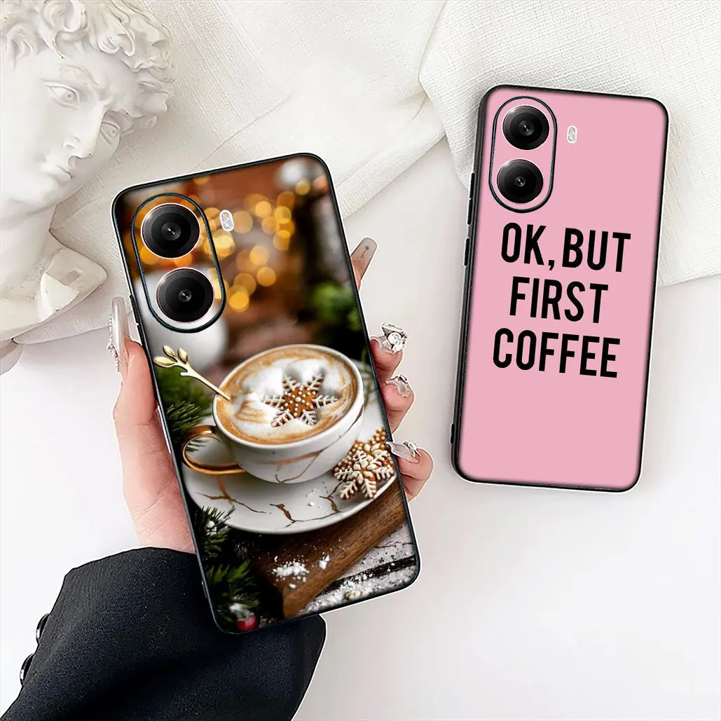Festive Coffee Christmas Phone Cover - Durable Protective Case