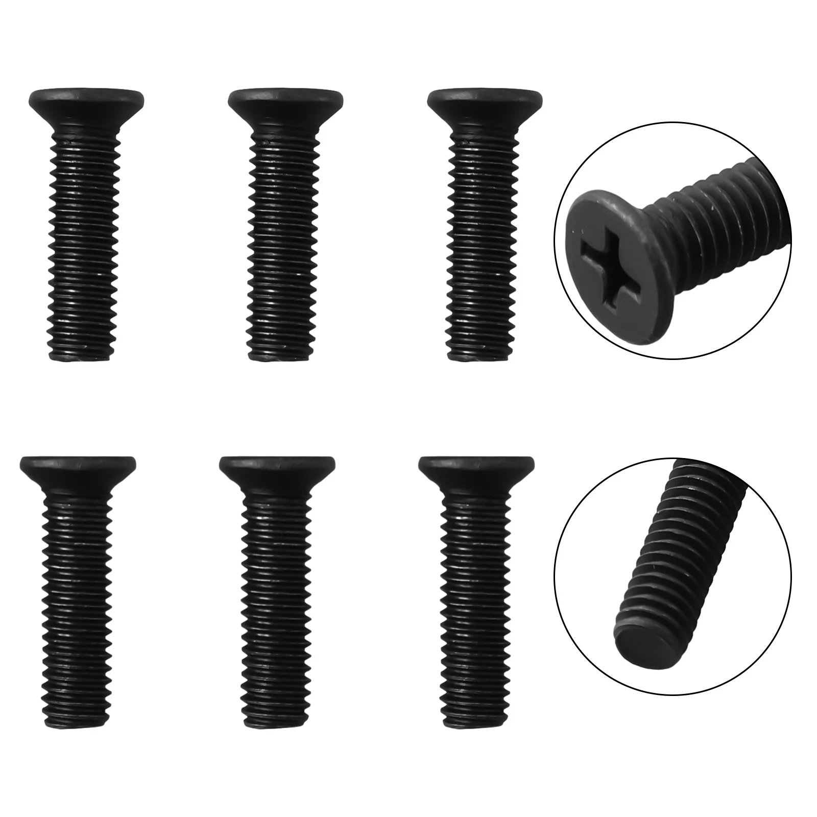 6/10Pcs Befestigungs Schraube M5/M6 22mm/25mm Linksgewinde Für UNF Bohrfutter schaft Adapter Power Werkzeug Ersatz Zubehör – Detail 21