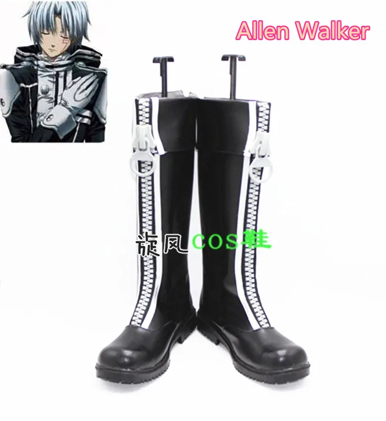 

D.Gray-man Allen Walker Cosplay Costume Shoes Anime Handmade Faux Leather Boots