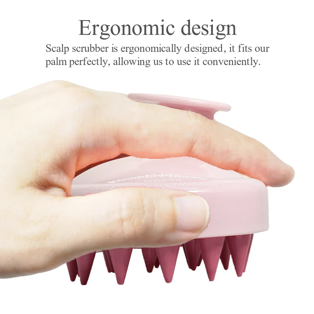 Silicone Shampoo Brush Head Scalp Massage Comb Body Massage Brush Bath Shower Brush Hair Washing Combs Salon Hairdressing Tools Best Sellers In Beauty & Health