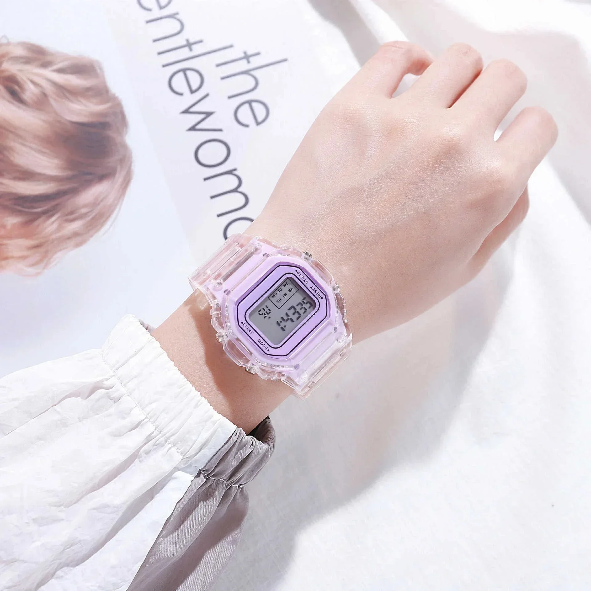 LED Electronic Watch Ladies Wristwatch Sports Waterproof For Student Gift