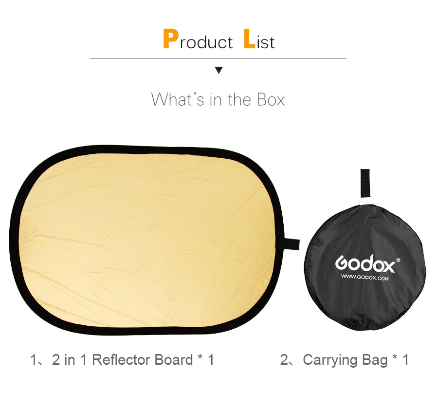 2in1 150x200cm Gold and Silver Oval Multi-Disc Reflector Collapsible Photography
