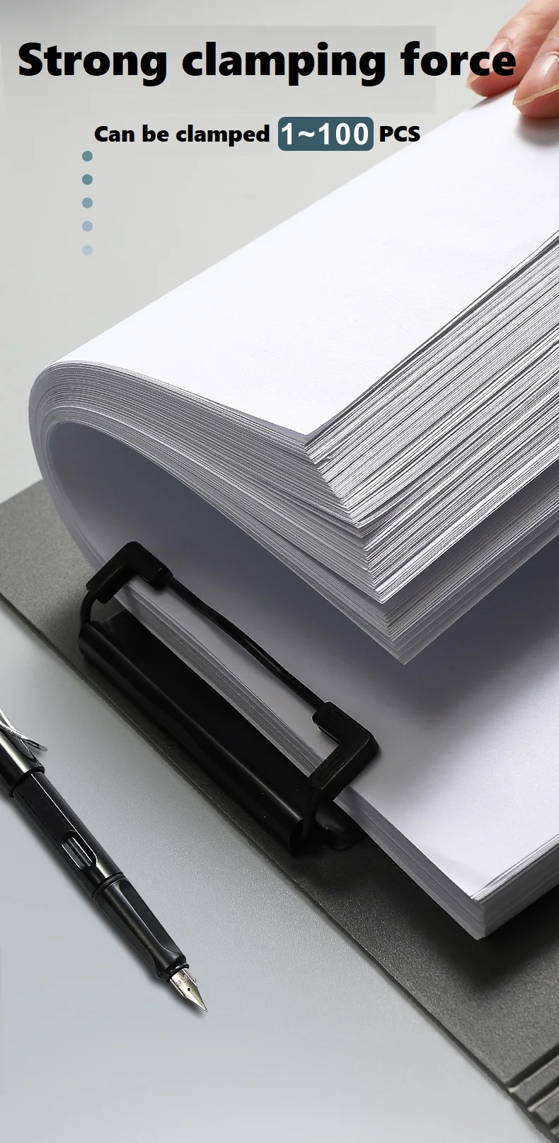 A4 File Folder & Clipboard with Writing Pad and Double Board Clip - Office & School Organizer