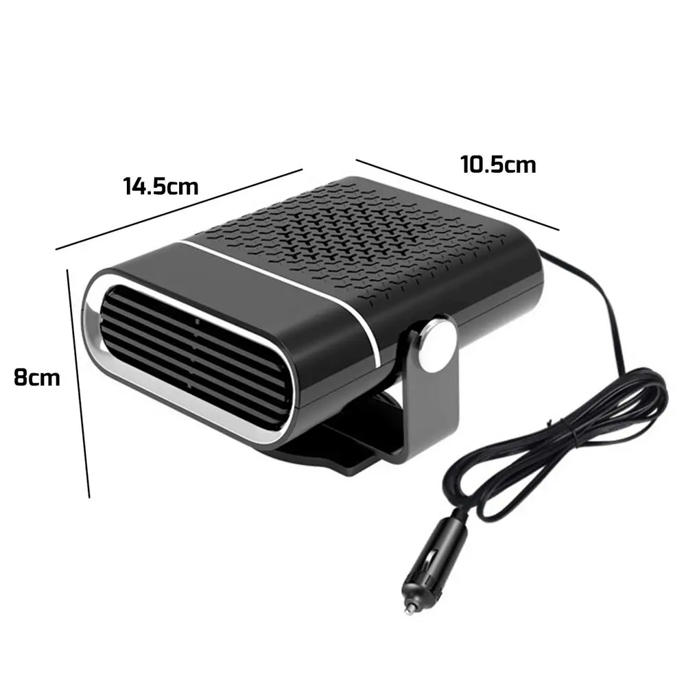 Desempañador de coche 2 en 1, máquina para eliminar la escarcha, la nieve y la niebla, para ventanas, parabrisas, descongelación, calentador automático de 12 V y 150 W_voghion.com