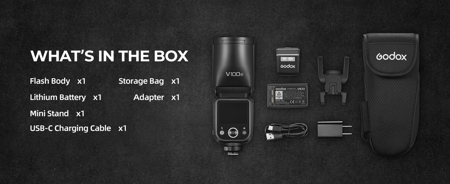 GODOX V1PRO/V1 Mid/V100 2.4G Wireless TLL HSS Li-Ion Rundkopf-Speedlite-Kamerablitz mit High-Speed-Sync für Canon, Nikon, Sony, Fuji – Detail 26
