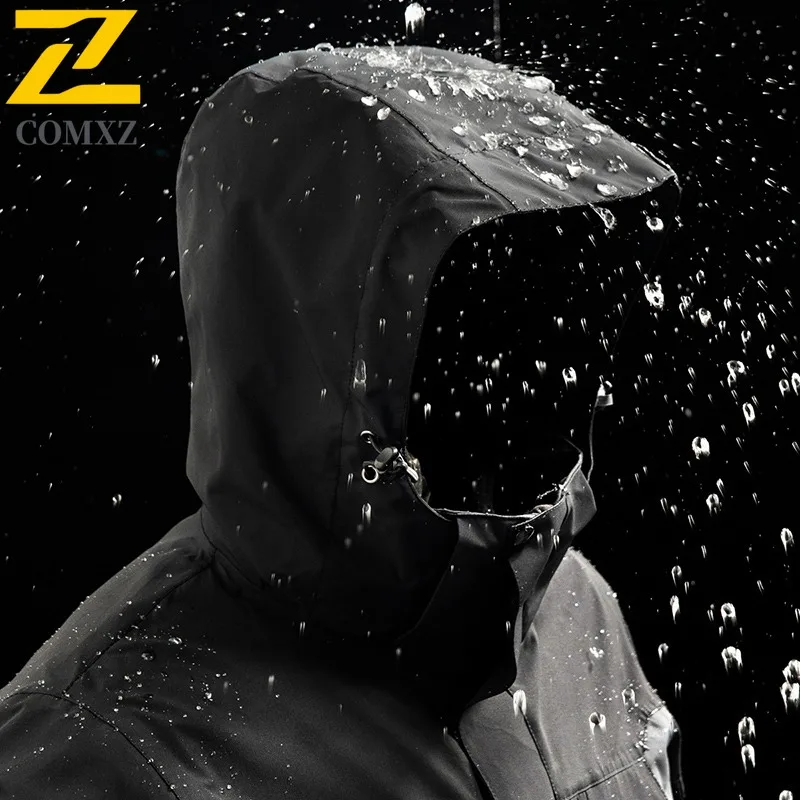 COMXZ Mens Comfortable Jacket Outdoor Adventure Thickened Warm Parka 2025 Street Style Cold Resistant Winter Windbreaker