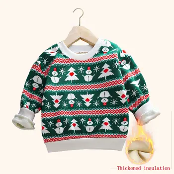 أطفال سترة الخريف الشتاء أفخم المخملية ل رشاقته المطبوعة بلوزات ملابس الأطفال غير رسمية البلوز أبلى هدايا عيد الميلاد 2