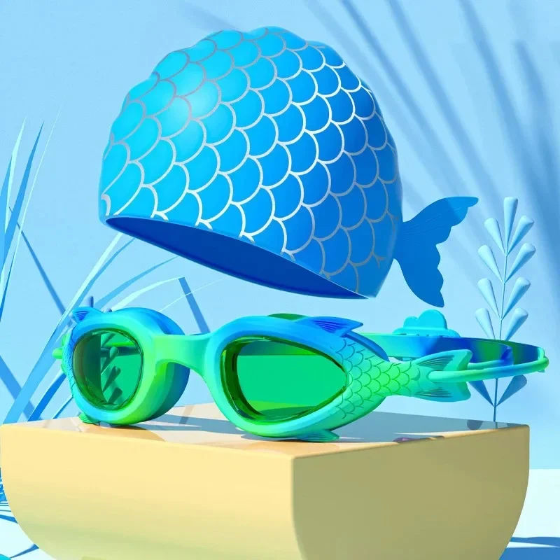 Silicone Cap Children's Swimming Goggles Suitable for Boys and Girls Children's Swimming Goggles Water Sports Equipment 3