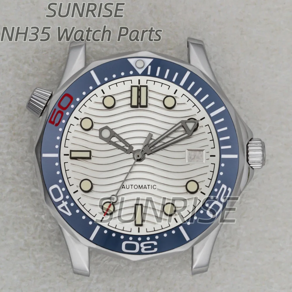 41mm Waterproof Watch Case with Stainless Steel Band & Transparent Back