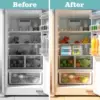 2 Pack Soda Can Organizer Dispenser for refrigerator 2 Tier Automatic Rolling Beverage Beer Soda Can Holder for Fridge, Pantry 2