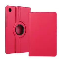 360 Rotating Stand Tablet Cover with Enhanced Protection - Tab A9 8.7inch 2023 (Rose red)