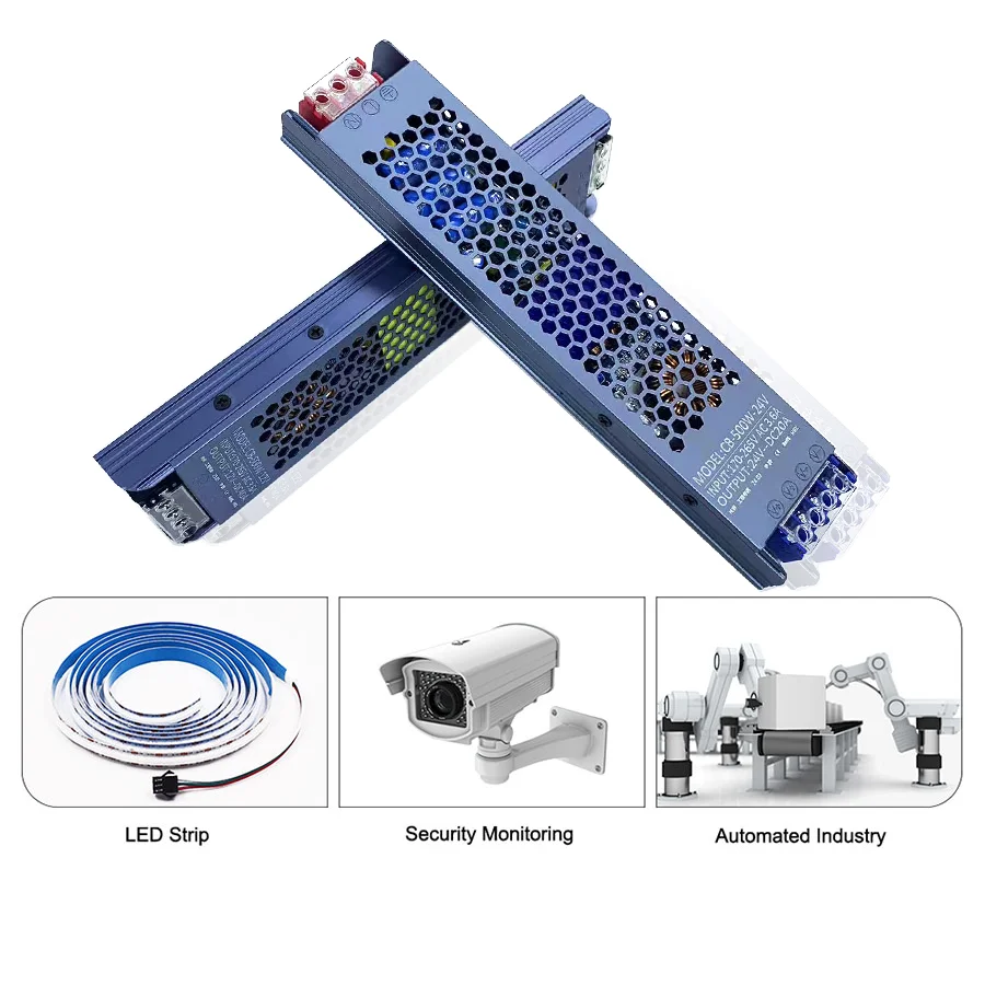 변압기 LED 드라이버 전원 공급 장치, LED 스트립 조명용 초박형 컨버터, AC110V, 220V, DC12V, 24V, 36V, 48V, 60W, 100W, 200W, 300W