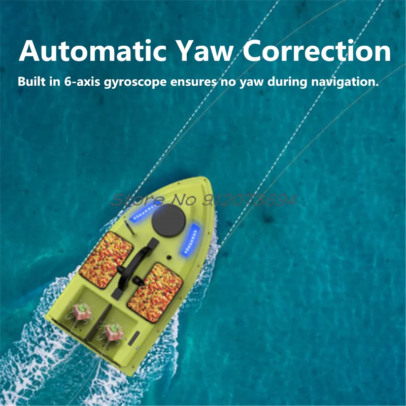 Remote Control Boat Professional Separate 4 Warehouse Radio Control Fishing Boat 600M 99GPS 3KG Load Auto Return Seal Waterproof Sonar RC Bait Boat