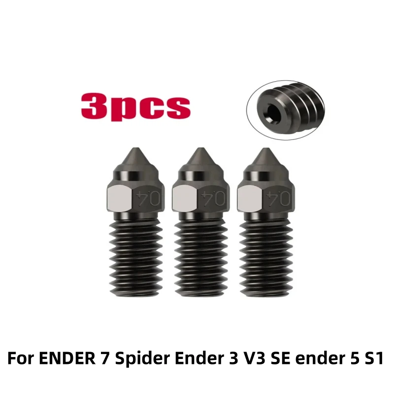 Enhanced High-Speed Nozzle Set for 3D Printers (0.2 - 1.0mm, 3/5/10pcs)