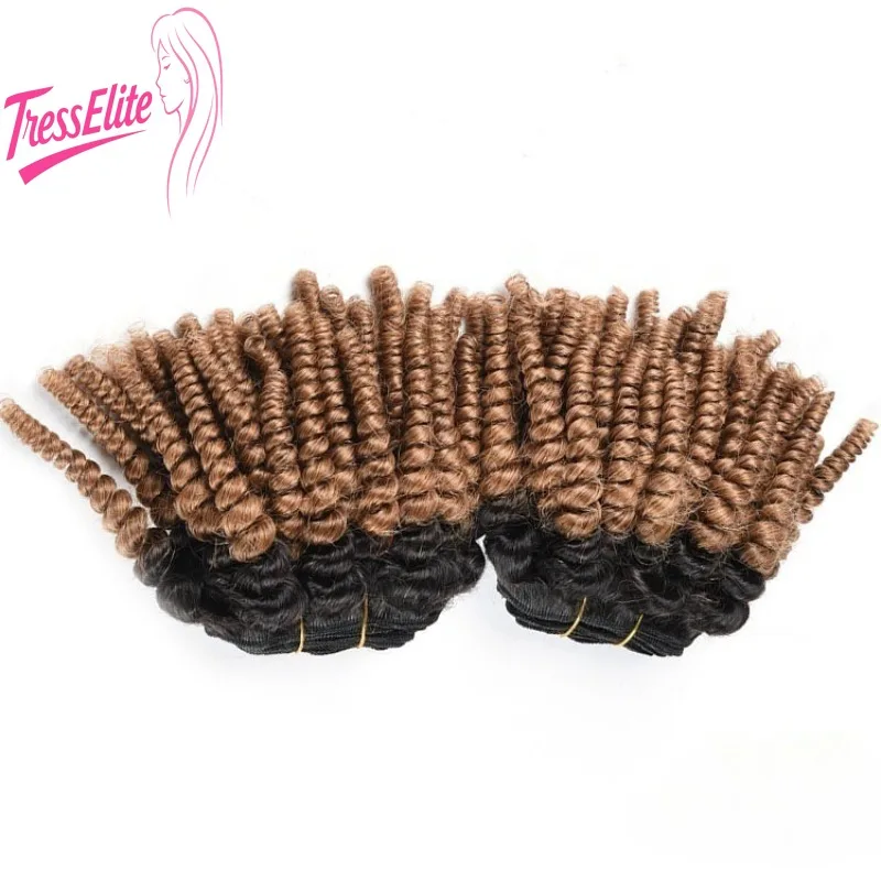 High Quality 1b/30 Afro Kinky African Curl Human Hair Bundles Two Color Hair Weaving Soft Texture Natural Look Easy Maintenance - 4
