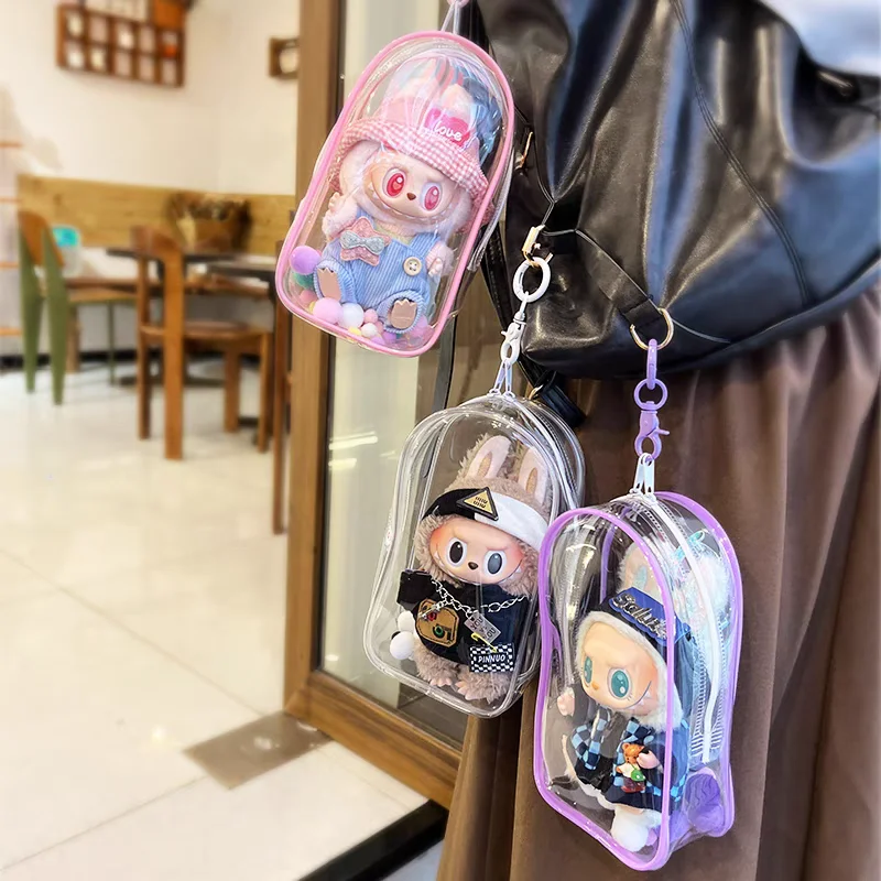Protective Case Compatible With LABUBU Doll - Crystal-Clear