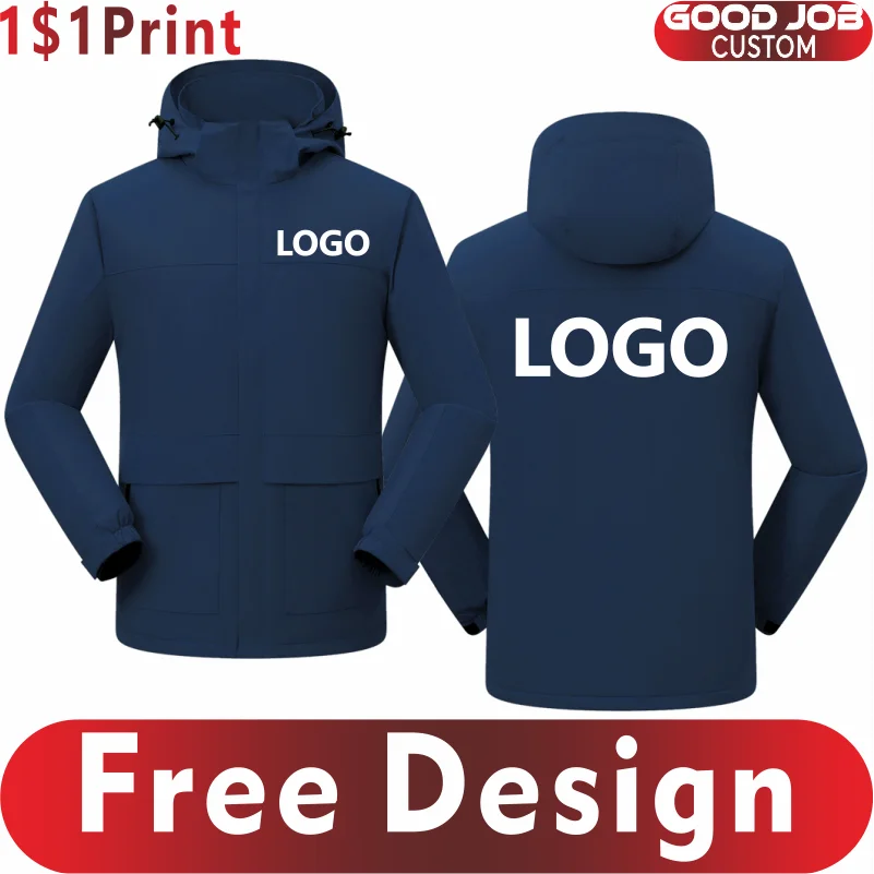 Casual Fleece Warm Jacket Custom Logo Men's And Women's Outdoor Sweatshirt Printing Brand Logo High Quality Hoodie Embroidery