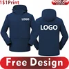 Casual Fleece Warm Jacket Custom Logo Men's And Women's Outdoor Sweatshirt Printing Brand Logo High Quality Hoodie Embroidery 1