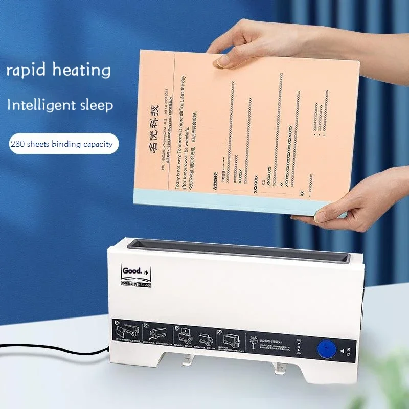 Binding Machine A4 Hot Melt Standard Version Small Adhesive Binding Machine for Office Home