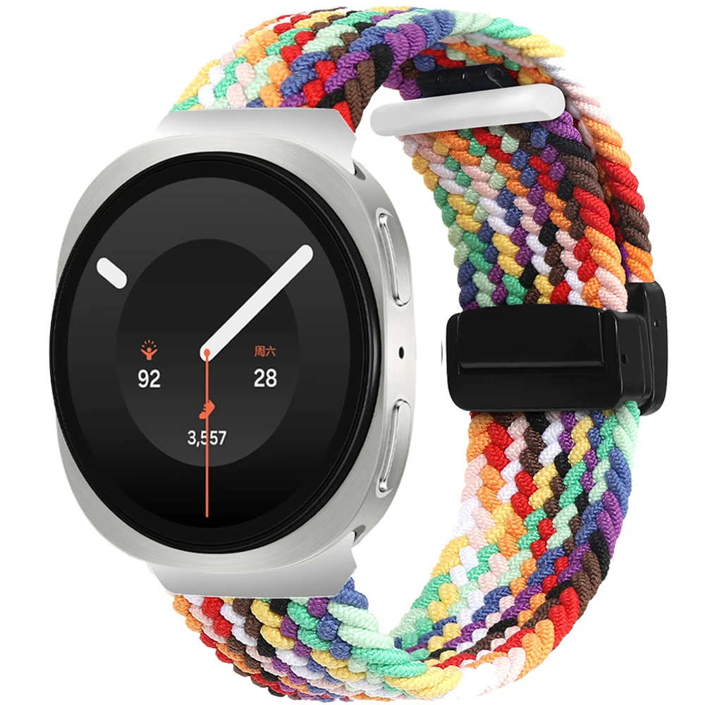 Magnetic Braided Nylon Loop Watch Band Strap - Universal Fit