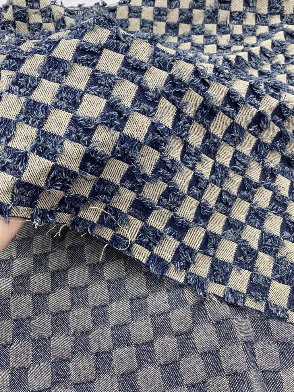 

Wasteland Style Denim Cloth Clothing Fabric High-End Coat Jeans Diy Bag Fabric