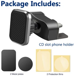 Universal Magnetic Car Phone Holder with 360° Adjustable Air Vent Mount (Gray)