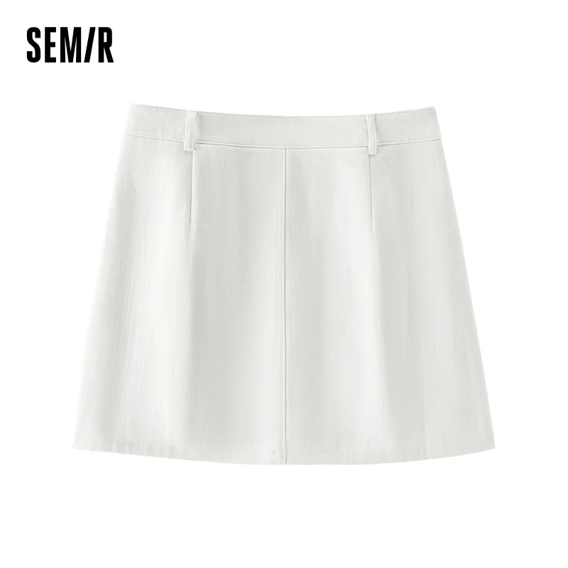 Semir Women Skirt High Waist Belt Mini Slim Fit Leg Lengthening Cool Vintage Versatile A Line 2026 Summer Top - Image 4