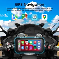 5/6.25 inch TPMS GPS Navigation Motorcycle IPX7 Waterproof Carplay Display Screen Portable Moto Wireless Android Auto Monitor - Image 5