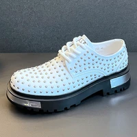 New Arrival Men Fashion Casual Rivets Shoes Male Luxury Designer Personality Youth Trending Thick Bottom Party Smoking Slippers 2