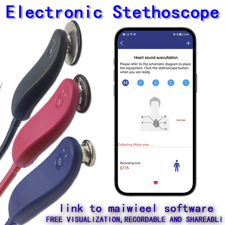 Kids Electronic Bluetooth Stethoscope, Medical Core, 40 Times
