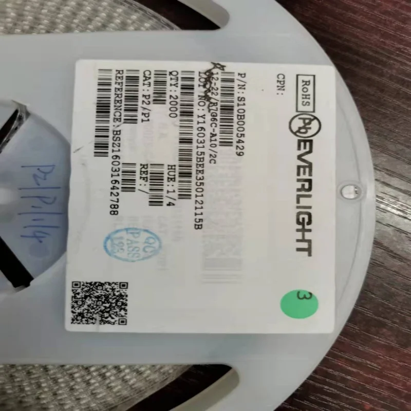 1206 사이드 LED 레드 및 그린 더블 컬러, 100PCs, 12-22, R7G6C-A10, 2C