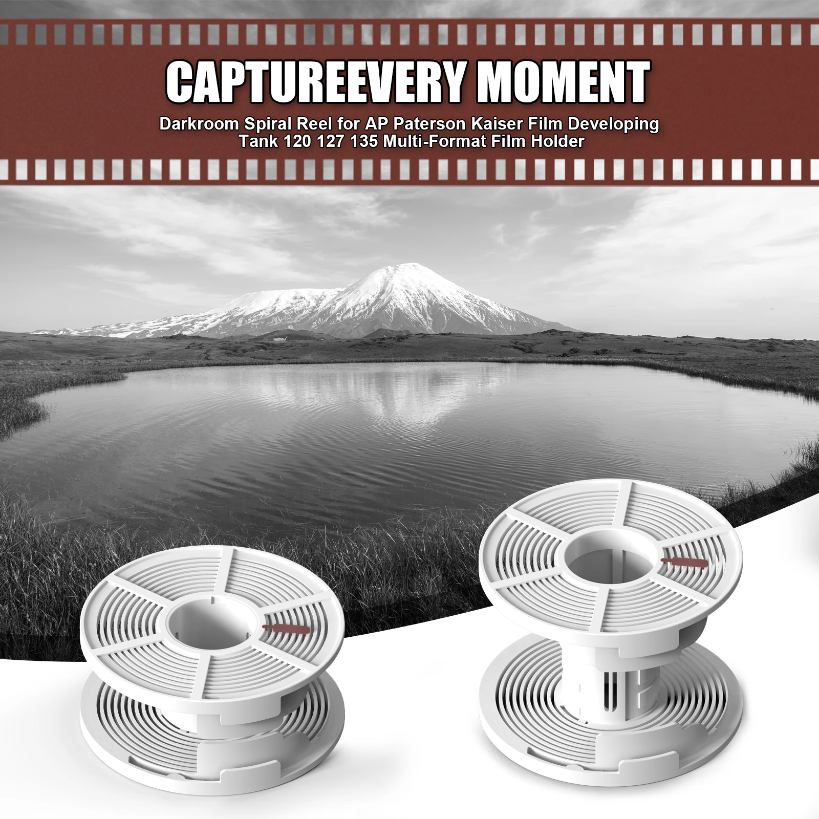 9x12 cm Film Holder Spiral Reel Spire for Jobo up to 6 Sheets