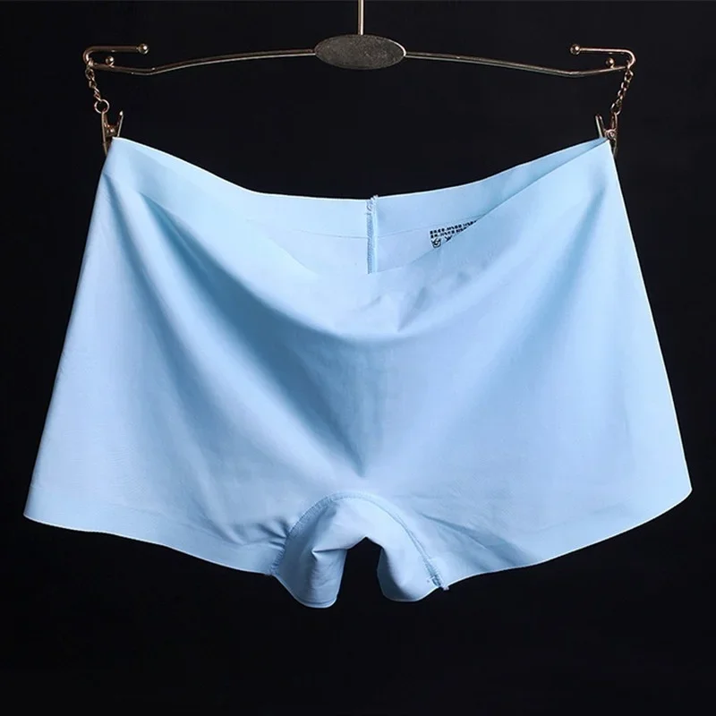 Safety Shorts Women Shorts Underwear Summer ice silk ladies breathable four-corner boxer shorts solid color cotton file anti-empty safety pants women