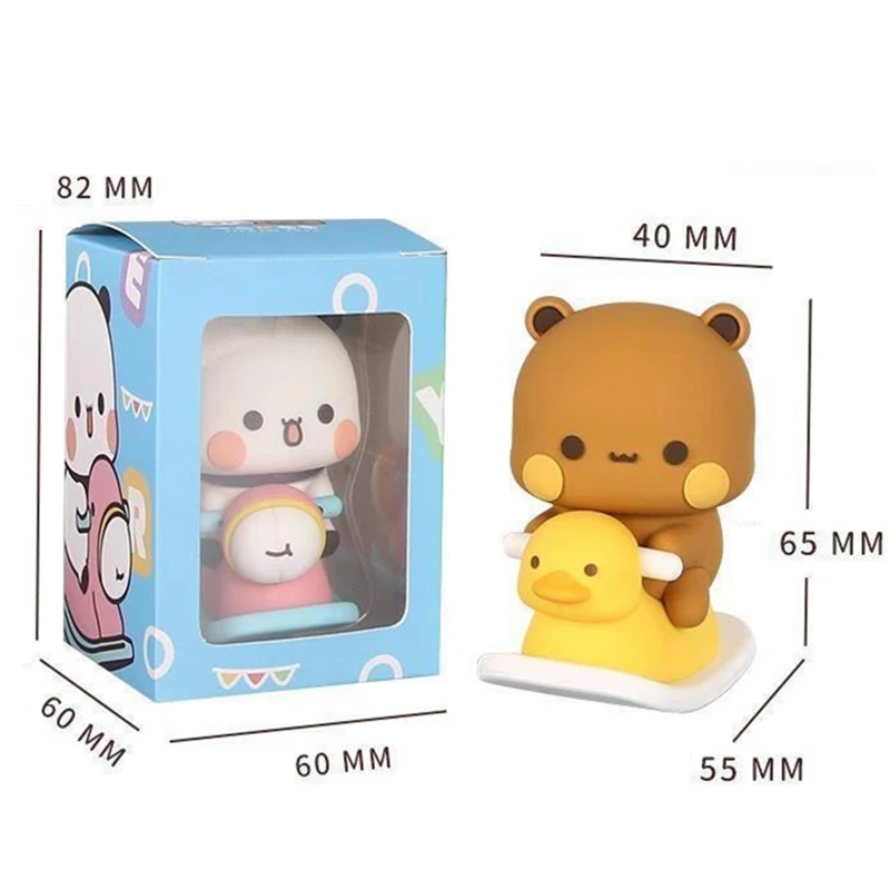 Bubu Dudu Panda Bear Collectible Toy - Kawaii Cute Action Doll Ornament