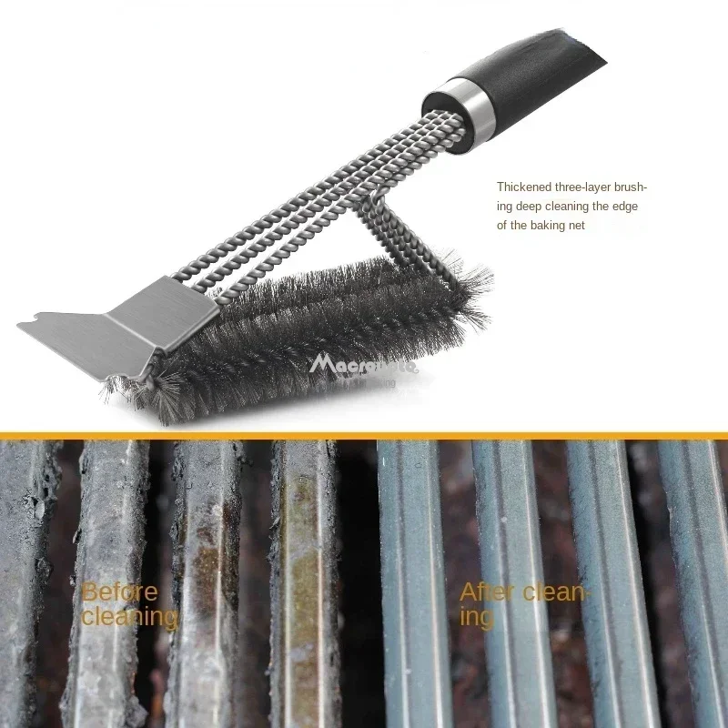 Barbecue Grill Cleaning Brush Tool Accessories Stainless Steel Bristles barbecue cleaning tools,grill brush,cleaning brushes