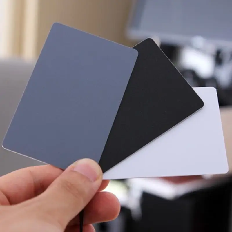 18% Gray Card With Neck Strap For Digital Photography Exposure