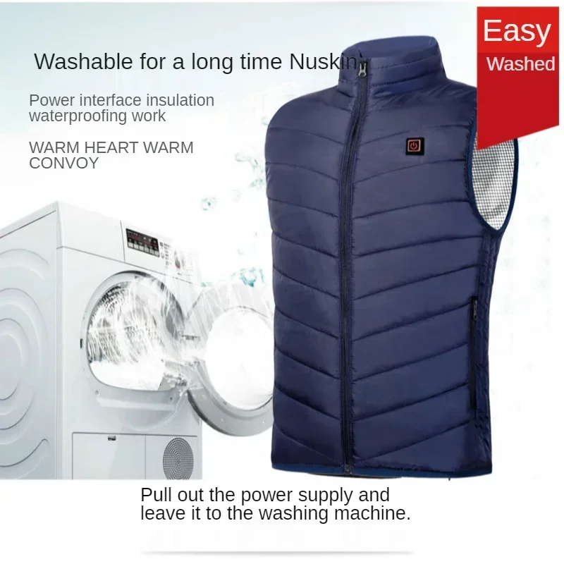 9-zone heated vest, electric heated jacket, men's and women's sportswear, heated jacket, graphene thermal jacket, outdoor jacket