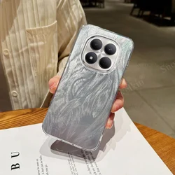 Laser Silver Gradient Protective Phone Case - Durable PC Back with TPU Bumper for Redmi note 15 pro+ 5g (1)