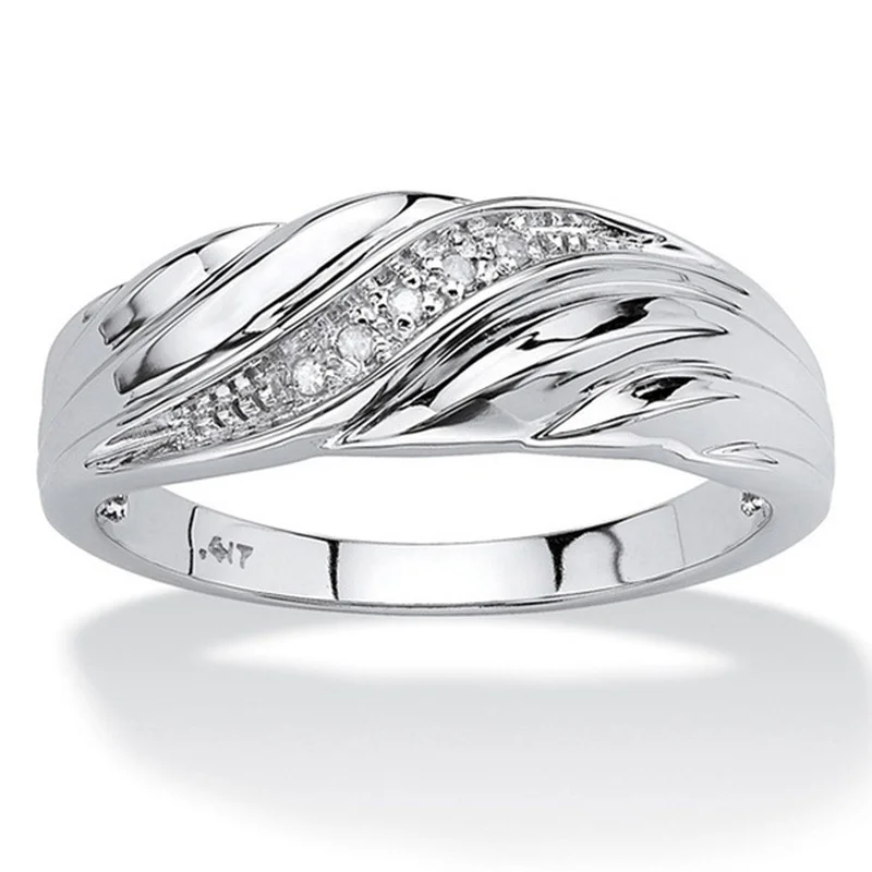 Fashion Creative Twisted Men Women Ring Exquisite Gold Color Metal Inlaid with White Zircon Engagement Ring Jewelry wedding rings signet ring round rings cross rings silver ring womens ring couple rings cubic zircon ring turkish rings finger rings jewelry rings anime rings moissanite ring survival ring