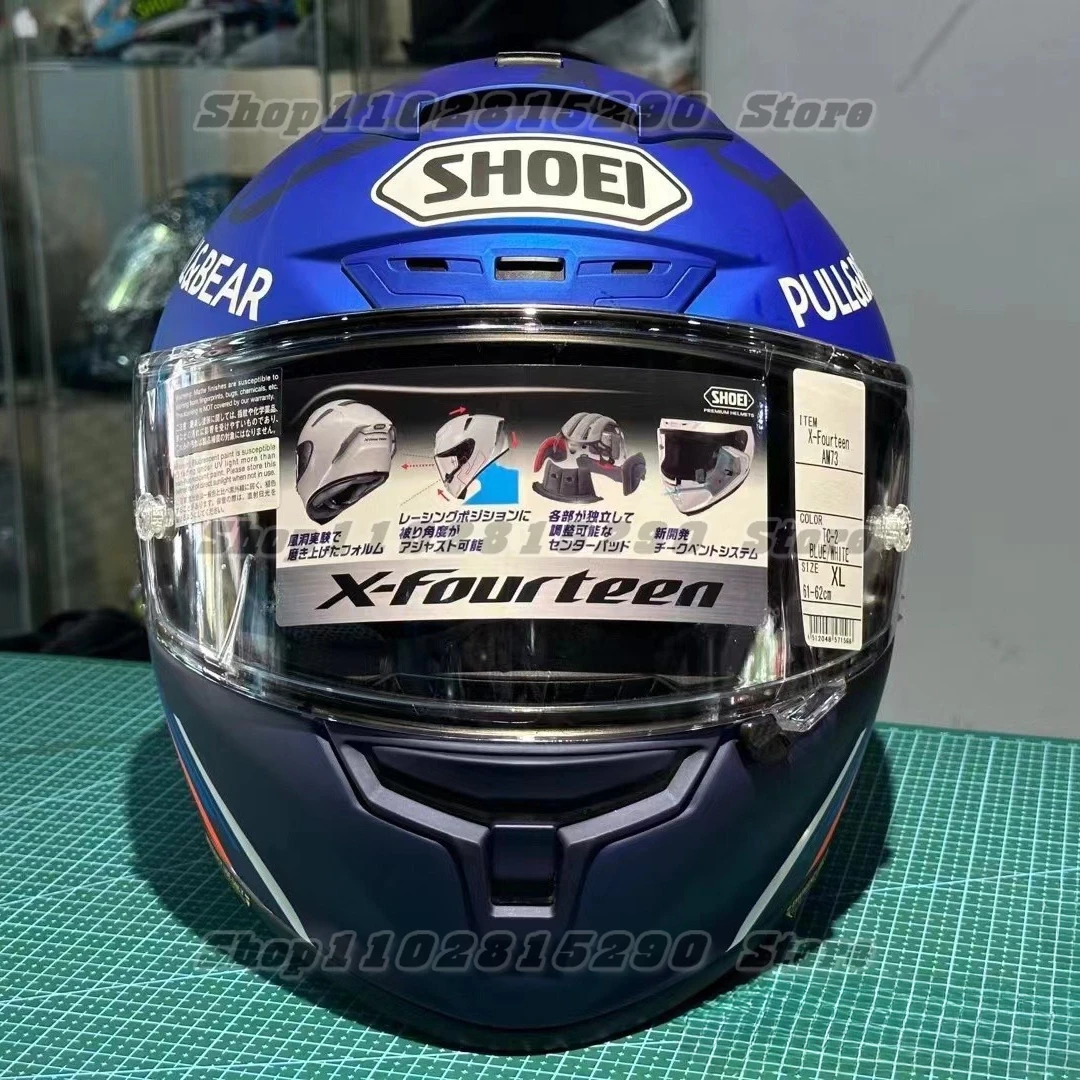 X-Fourteen Full Face Motorcycle Helmet X14 Alex Marquez 73 TC-02 Helmet Riding Motocross Racing Motobike Helmet