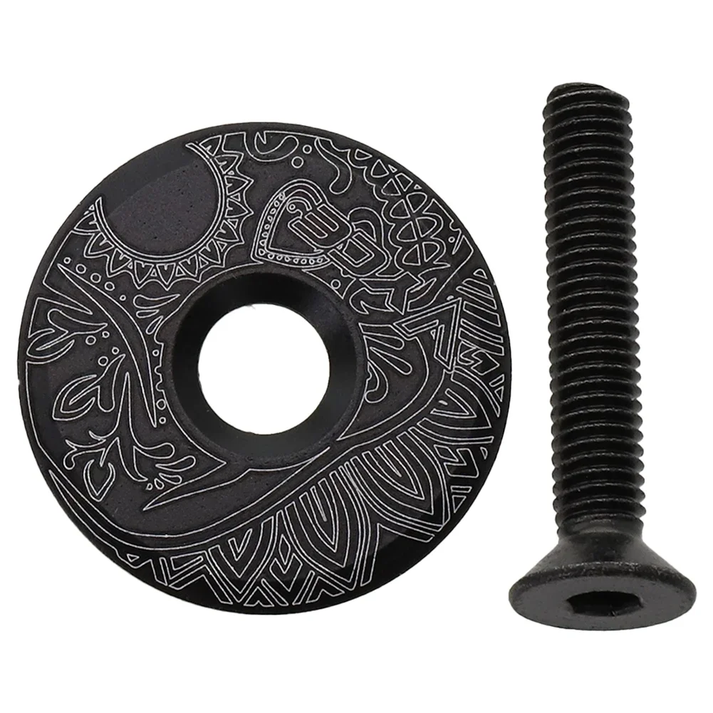 

Bicycle Headset Cover Bike Headset Top Cap Aluminum Alloy Bike Stem Covers 28.6mm Stem Cover Diameter 31.6mm/1.24"
