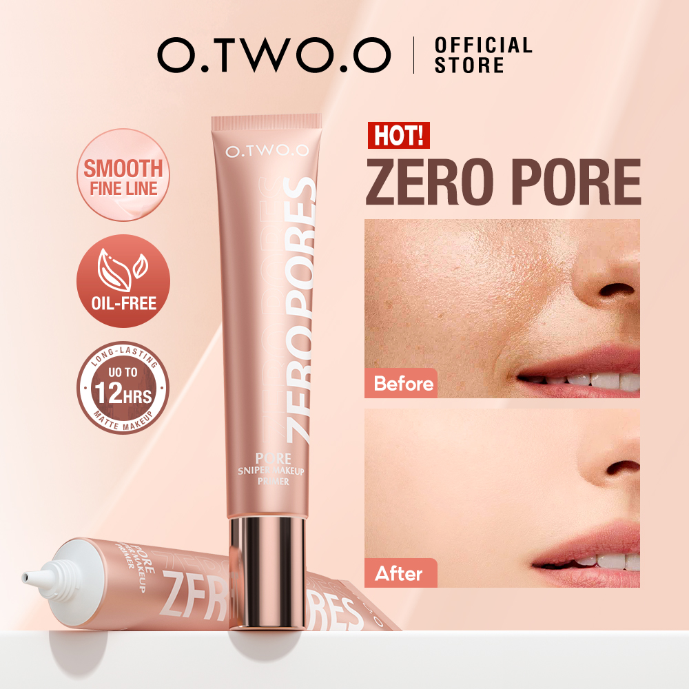 O.TWO.O Face Makeup Base Poreless Primer 20ml Lightweight Matte Finish Oil-Control Foundation Primer Cosmetics