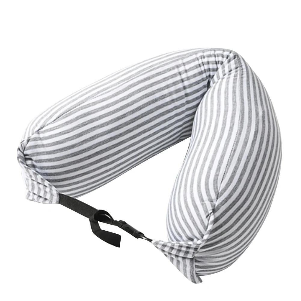 Stuffable Neck Pillow Travel Neck Pillow with Hood Lightweight Fillable Case for Travel Essentials