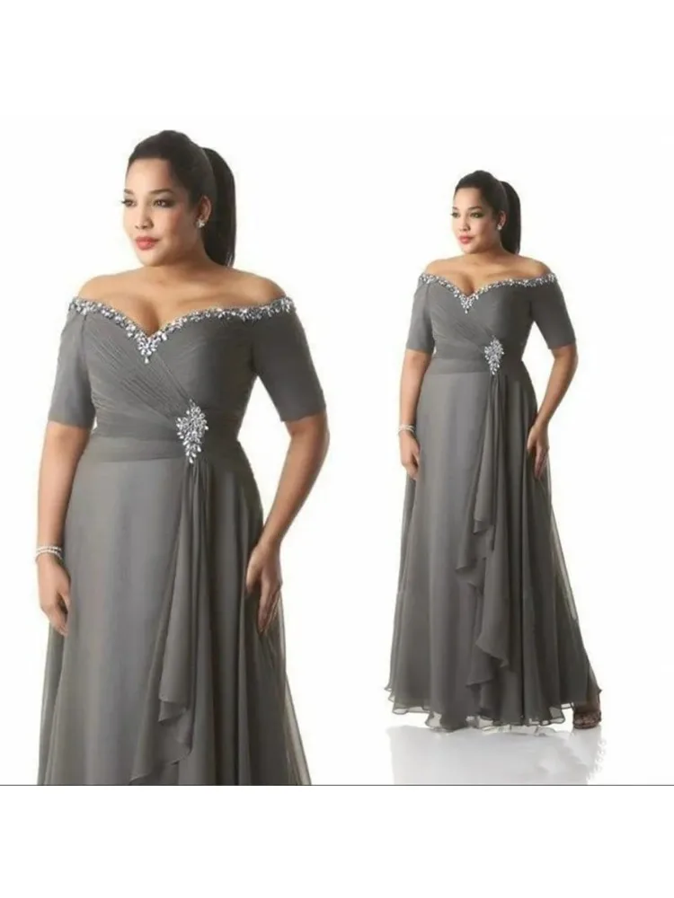 grey mother of the groom dresses plus size Gray Plus Size Mother of The Groom Dresses 2026 Satin Mermaid/Trumpet Strapless Floor-Length Formal Evening Gowns with Belt, Gray