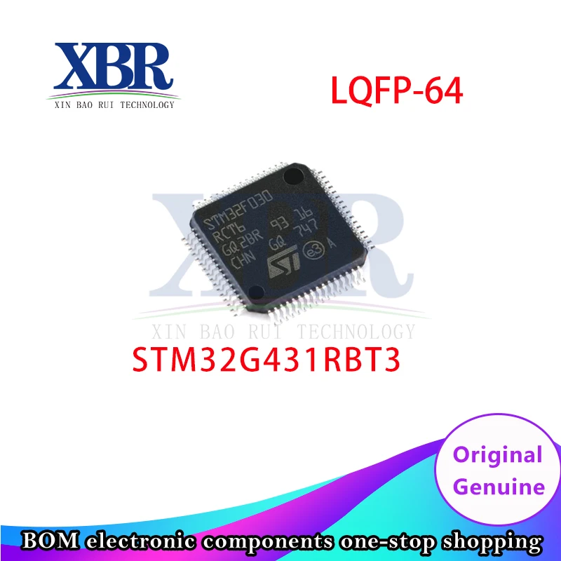

5 PCS STM32G431RBT3 LQFP-64 ARM Microcontrollers - MCUs Mainstream Arm Cortex-M4 MCUs 170 MHz 128 KB Flash Math Accel
