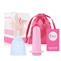 Feminine Hygiene Reusable Menstrual Cup with Built-in Catheter for Easy Use and Enhanced Comfort (Set 4)