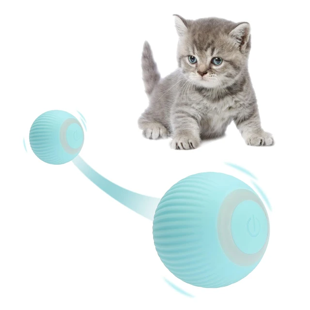 Smart Cat Toys Crazy Ball Automatic Rolling Ball Vibration Sensor Cats Game  Toy For Cats Training Cat Supplies Pet Accessories