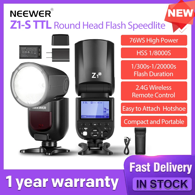 NEEWERZ1TTLSpeedliteFlashkepalabulatuntukkameraSonyNikon